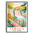 Ithaca Art Print Poster Vintage Scenic Waterfall Landmark New York Travel Souvenir Wall Art Landscape Painting Ideal For Home Living Room Office Bedroom Decor Unframed | siriusteestore