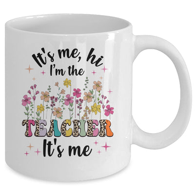 Its Me Hi Im The Teacher Its Me Back To School Pink Groovy Mug | siriusteestore