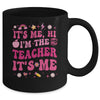 Its Me Hi Im The Teacher Its Me Back To School Retro Flower Mug | siriusteestore