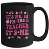 Its Me Hi Im The Teacher Its Me Back To School Retro Flower Mug | siriusteestore