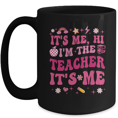 Its Me Hi Im The Teacher Its Me Back To School Retro Flower Mug | siriusteestore