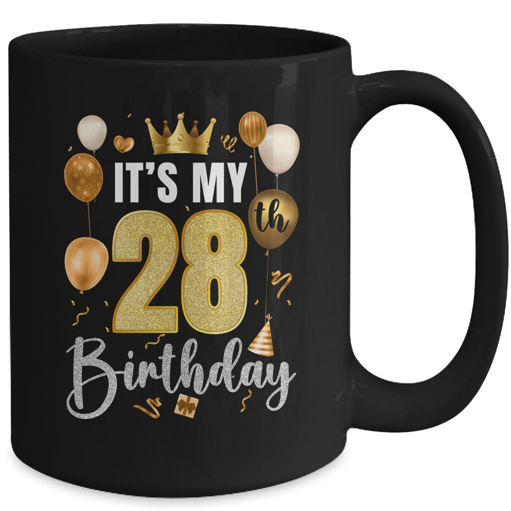 Its My 28th Birthday Happy 1996 Birthday Party For Men Women Mug | siriusteestore