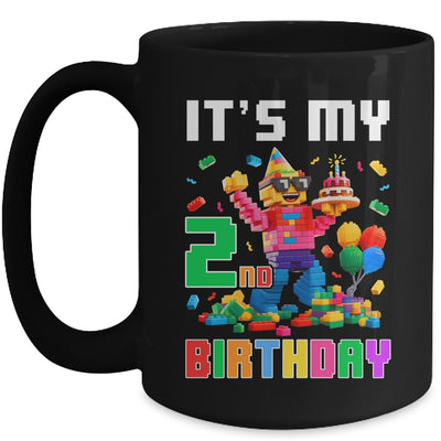 Its My 2nd Two Birthday Building Brick 2 Two Old Boys Mug | siriusteestore