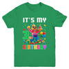 Its My 3rd Three Birthday Building Brick 3 Three Old Boys Youth Shirt | siriusteestore