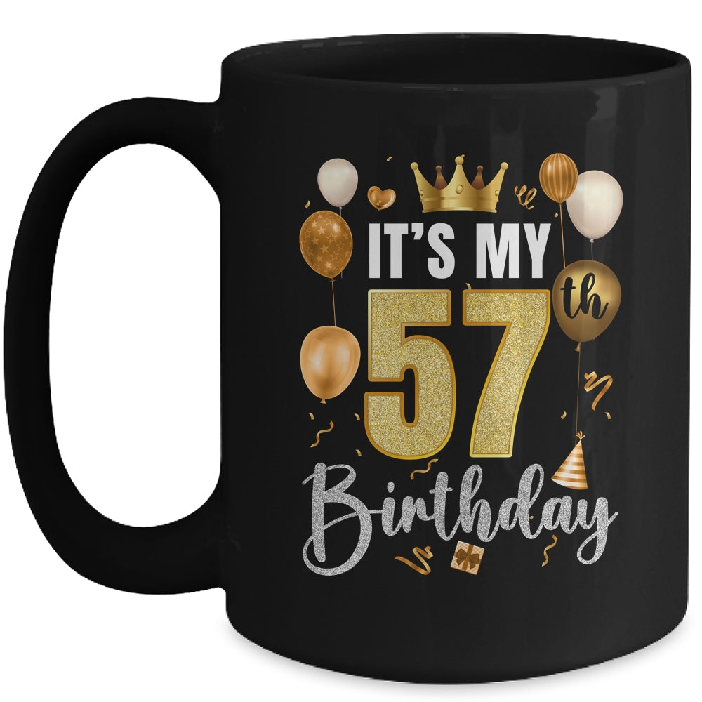 Its My 57th Birthday Happy 1967 Birthday Party For Men Women Mug | siriusteestore