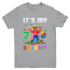 Its My 7th Seven Birthday Building Brick 7 Seven Old Boys Youth Shirt | siriusteestore