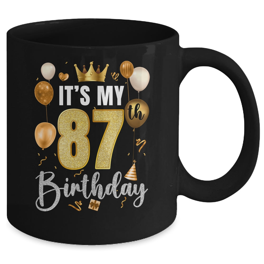 Its My 87th Birthday Happy 1937 Birthday Party For Men Women Mug | siriusteestore