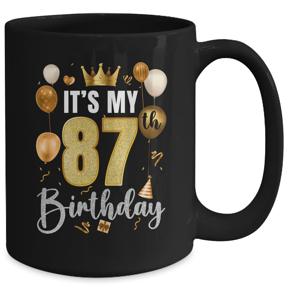 Its My 87th Birthday Happy 1937 Birthday Party For Men Women Mug | siriusteestore