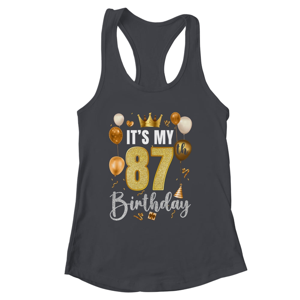 Its My 87th Birthday Happy 1937 Birthday Party For Men Women Shirt & Tank Top | siriusteestore