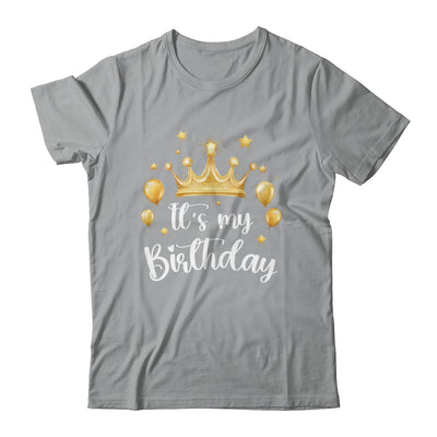 Its My Birthday Cute Women Girl Kids Funny Crown Balloons Shirt & Tank Top | siriusteestore