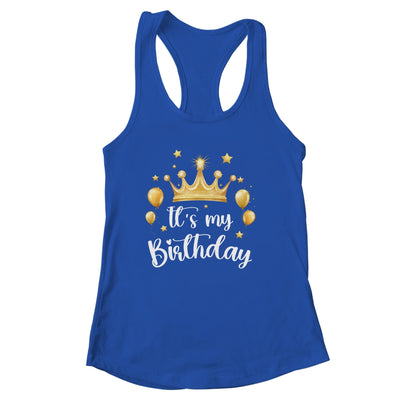 Its My Birthday Cute Women Girl Kids Funny Crown Balloons Shirt & Tank Top | siriusteestore
