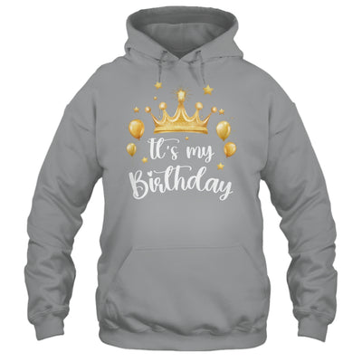 Its My Birthday Cute Women Girl Kids Funny Crown Balloons Shirt & Tank Top | siriusteestore