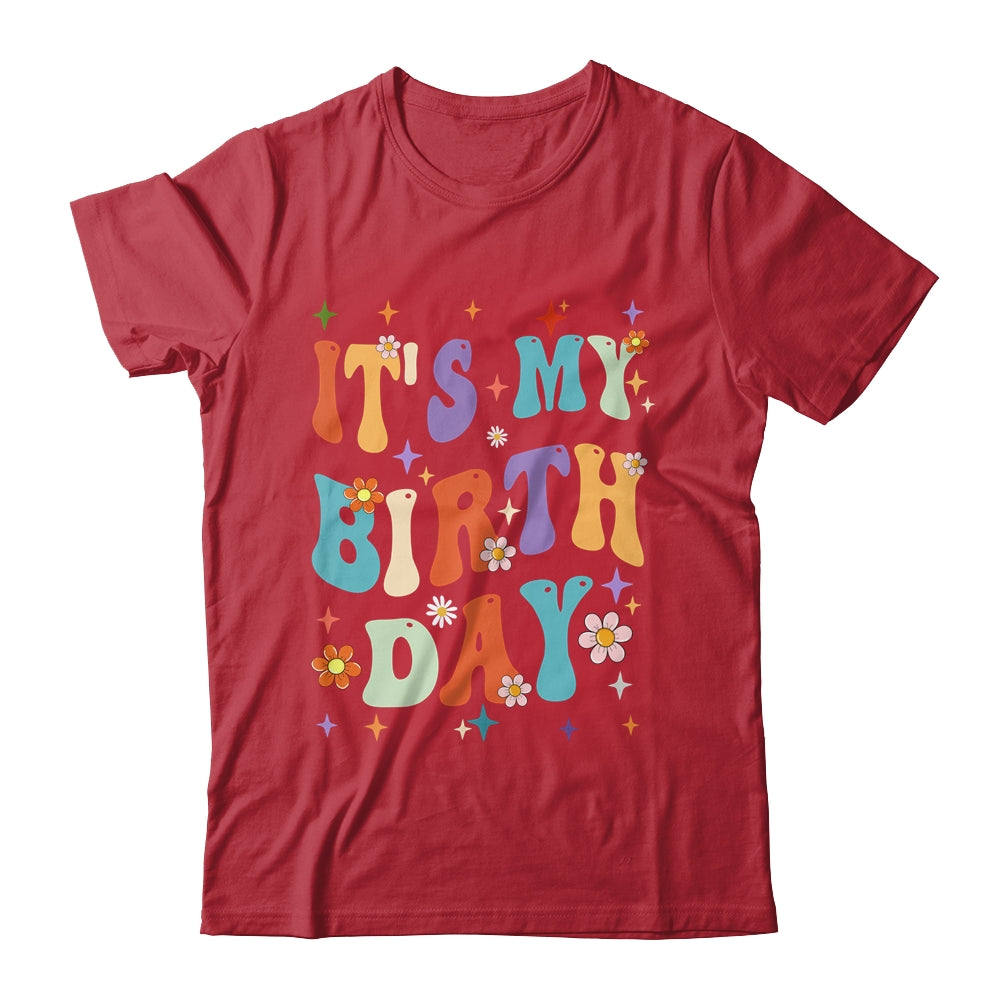 Its My Birthday Retro Vintage Groovy Women Girls Shirt & Tank Top | siriusteestore