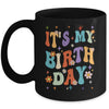 Its My Birthday Retro Vintage Groovy Women Girls Mug | siriusteestore