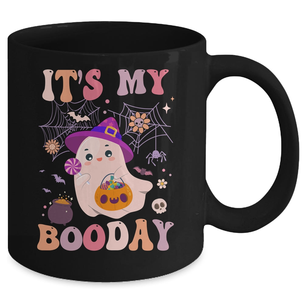 Its My Boo Day Cute Ghost Halloween Birthday Boys Girls Kids Mug | siriusteestore