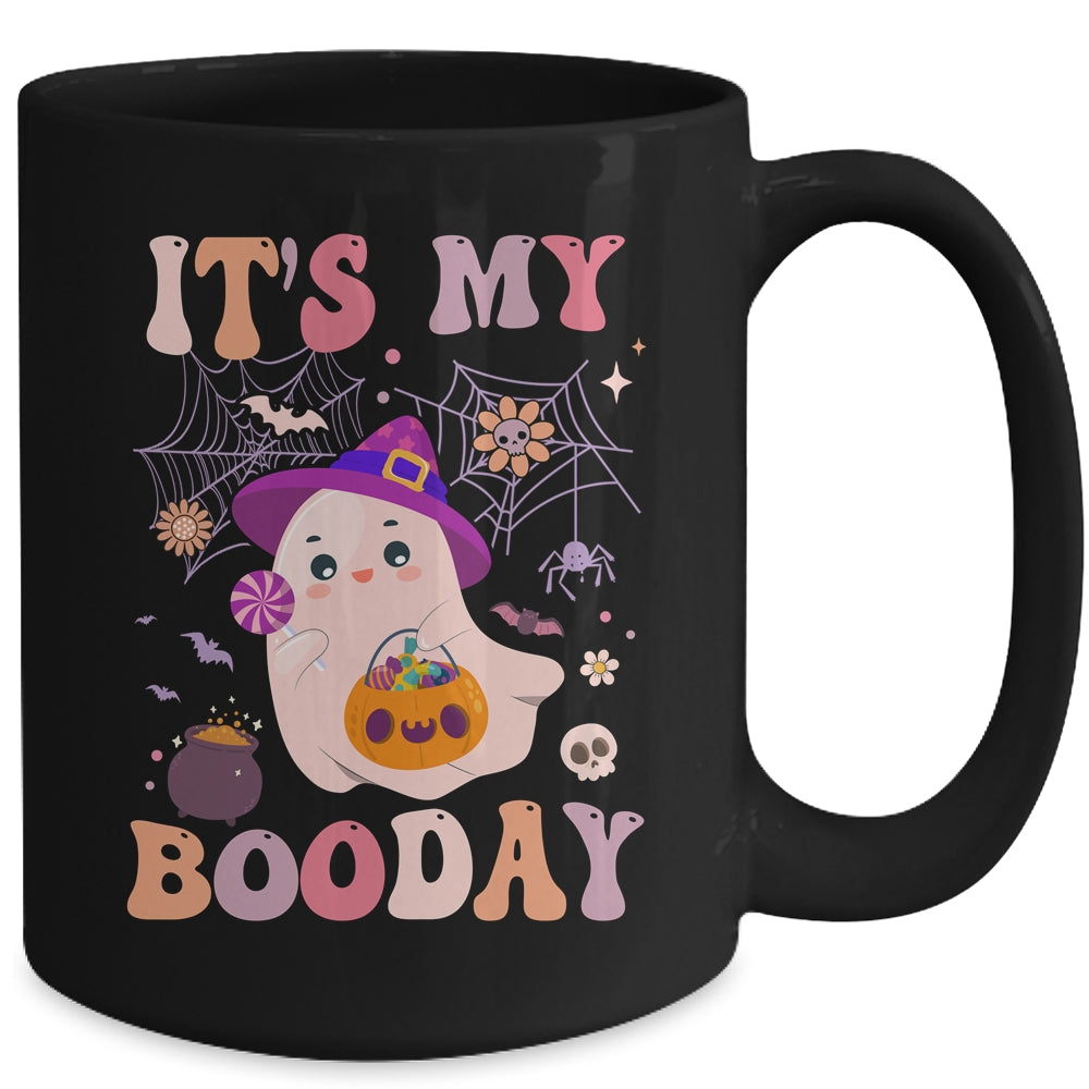 Its My Boo Day Cute Ghost Halloween Birthday Boys Girls Kids Mug | siriusteestore