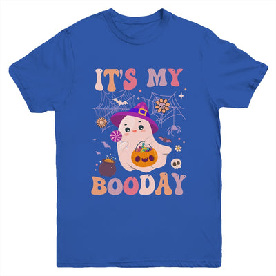 Its My Boo Day Cute Ghost Halloween Birthday Boys Girls Kids Youth Shirt | siriusteestore