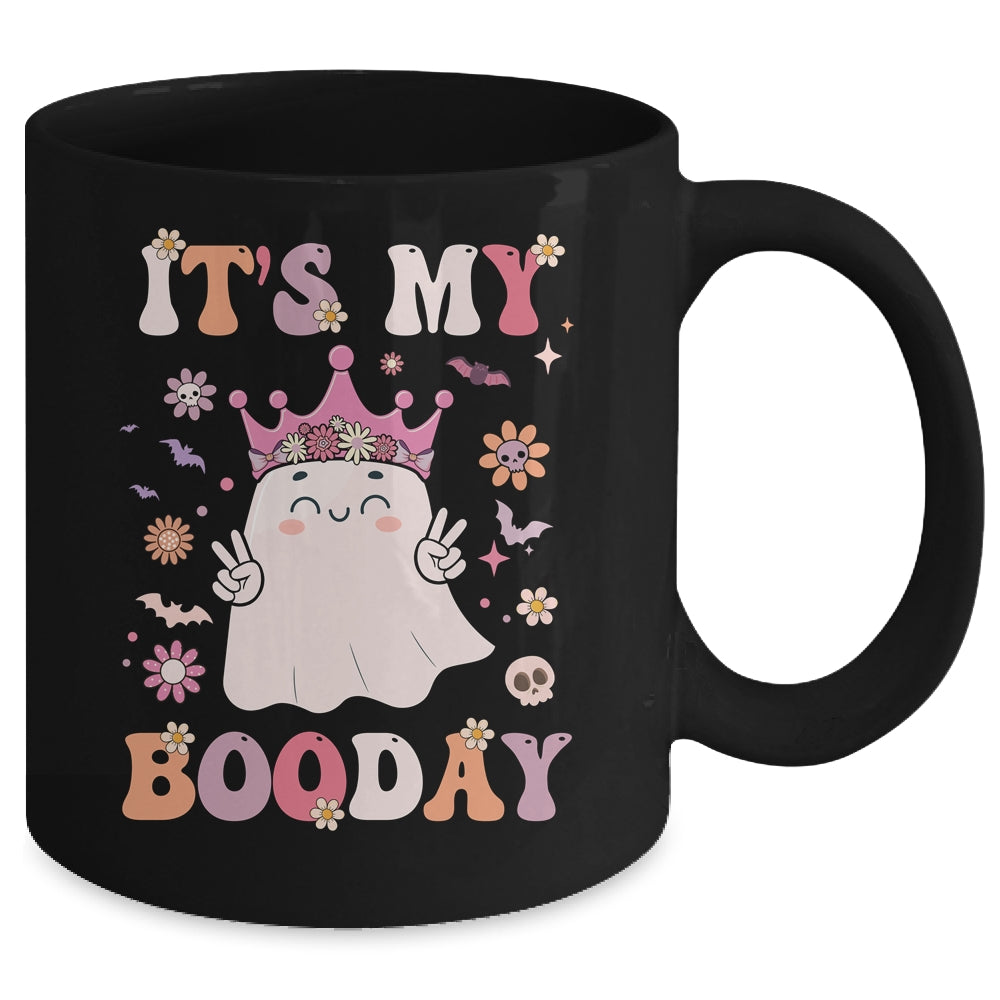 Its My Boo Day Cute Ghost Halloween Birthday Girls Kids Mug | siriusteestore