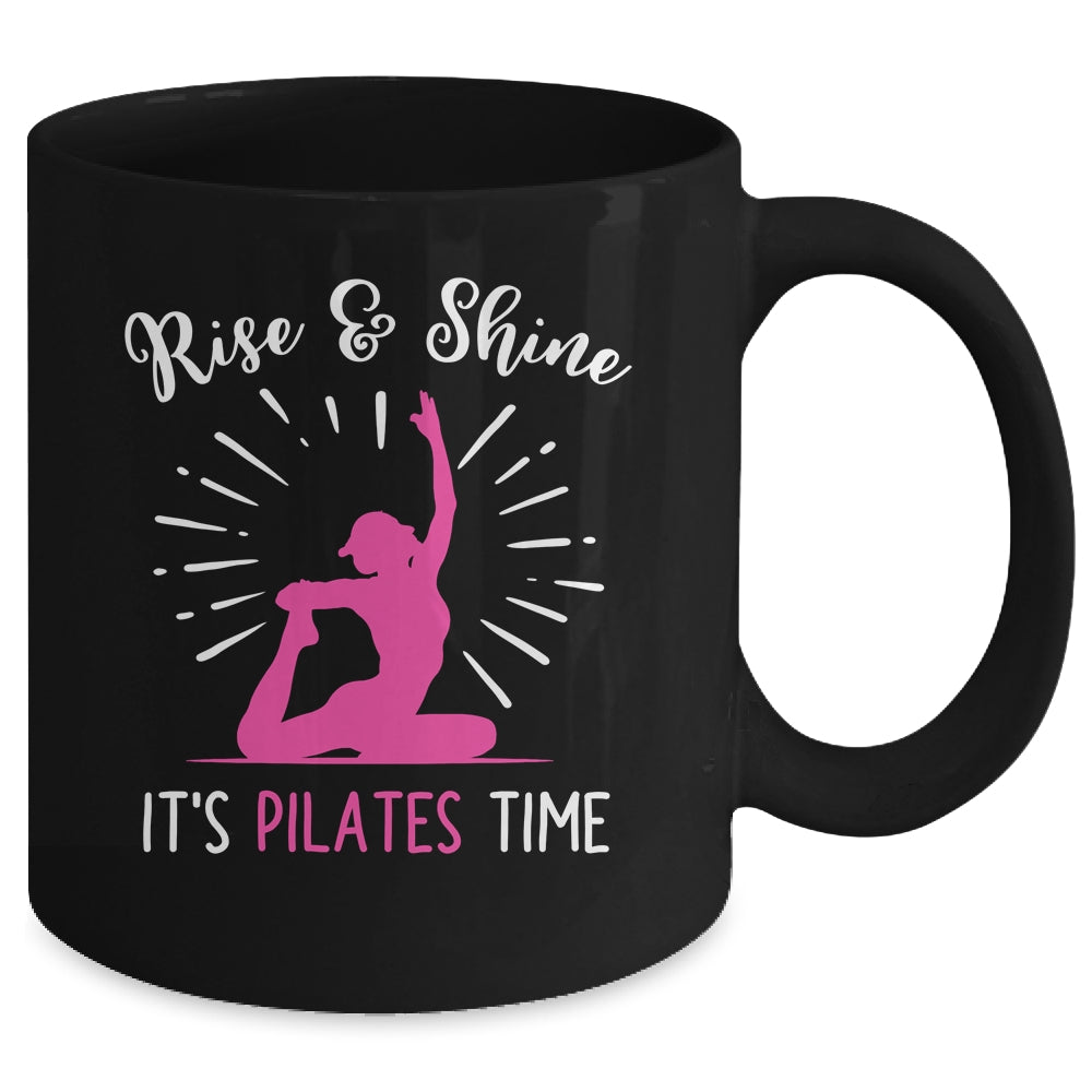 Its Pilates Time Funny Design Art Yoga Workout Women Girls Mug | siriusteestore