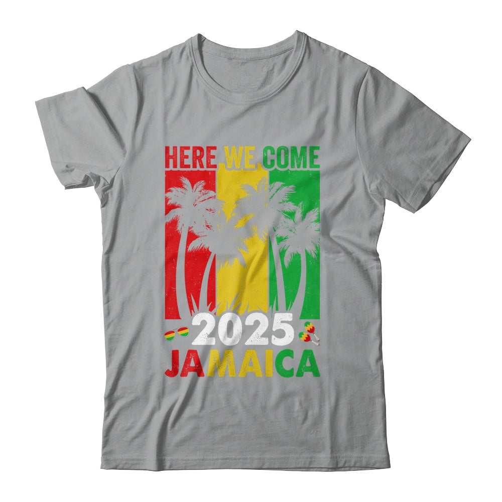 Jamaica 2025 Here We Come Matching Family Vacation Trip Shirt & Tank Top | siriusteestore
