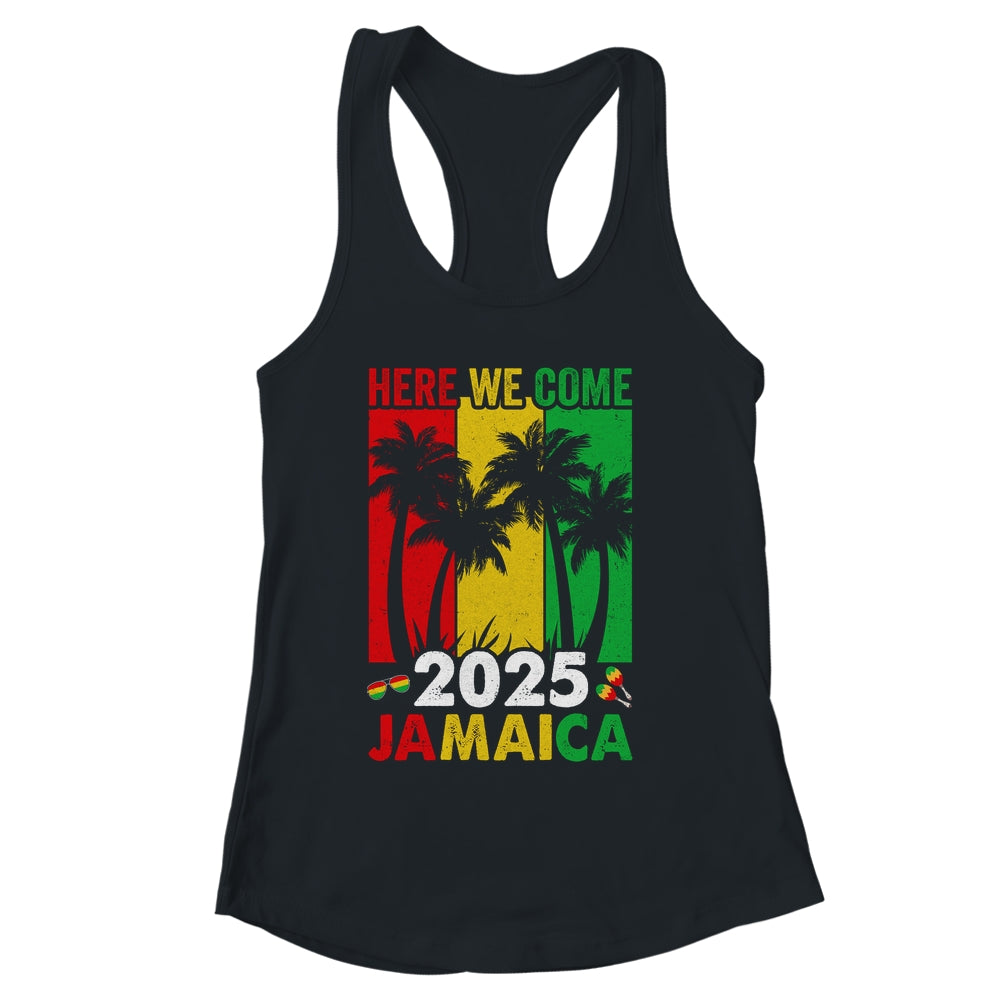Jamaica 2025 Here We Come Matching Family Vacation Trip Shirt & Tank Top | siriusteestore