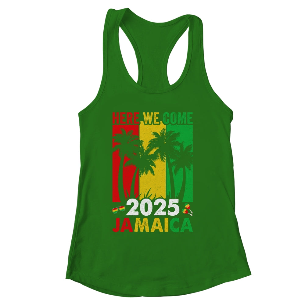 Jamaica 2025 Here We Come Matching Family Vacation Trip Shirt & Tank Top | siriusteestore