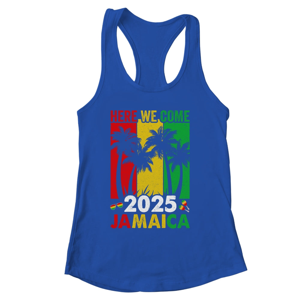 Jamaica 2025 Here We Come Matching Family Vacation Trip Shirt & Tank Top | siriusteestore