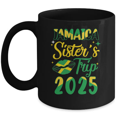 Jamaica 2025 Sisters Trip With Jamaican Flag And Kiss Mug | siriusteestore