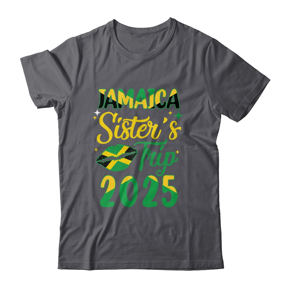 Jamaica 2025 Sisters Trip With Jamaican Flag And Kiss Shirt & Tank Top | siriusteestore