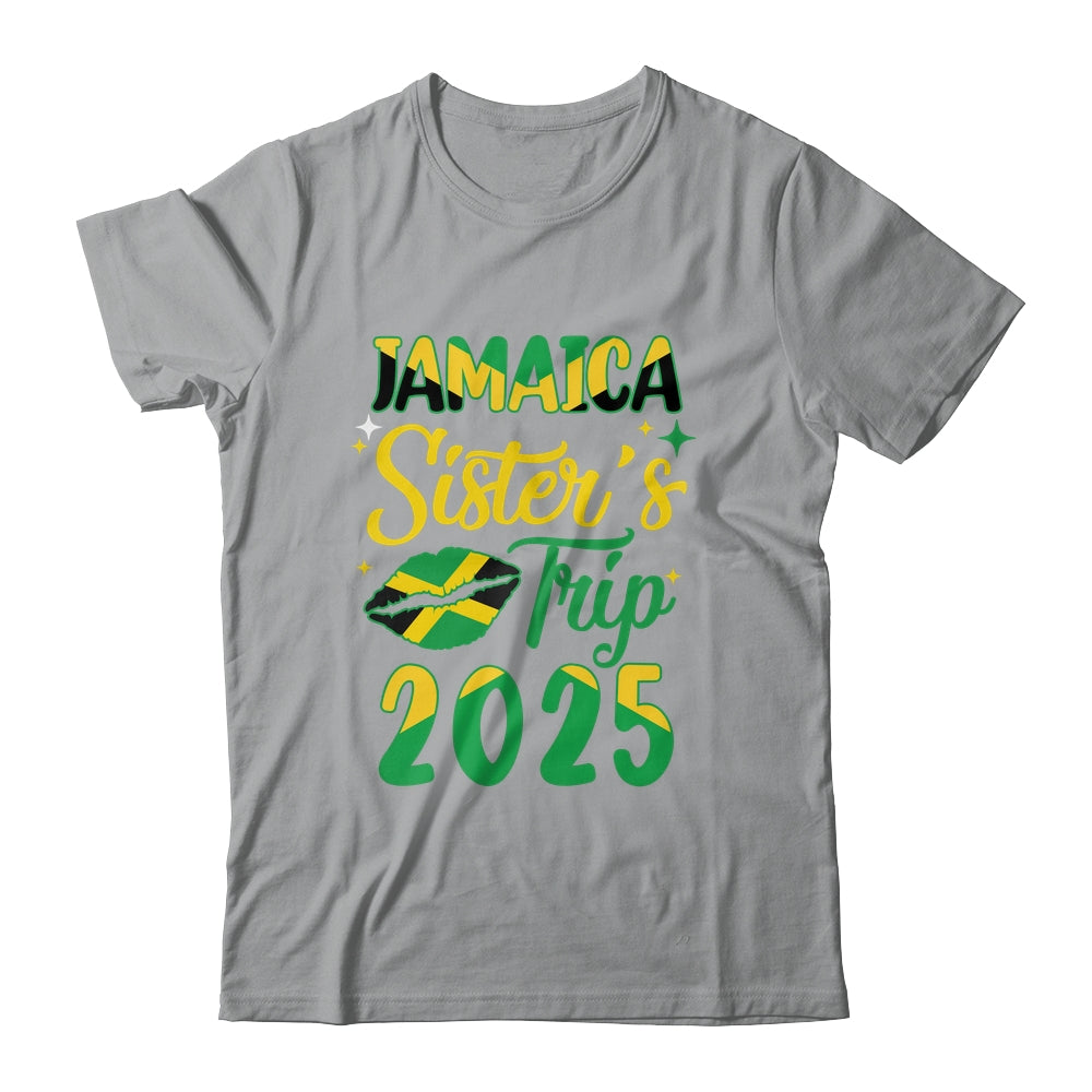 Jamaica 2025 Sisters Trip With Jamaican Flag And Kiss Shirt & Tank Top | siriusteestore