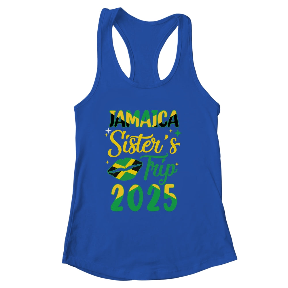 Jamaica 2025 Sisters Trip With Jamaican Flag And Kiss Shirt & Tank Top | siriusteestore