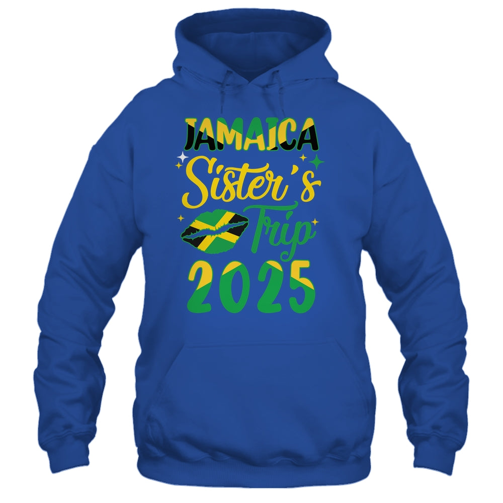 Jamaica 2025 Sisters Trip With Jamaican Flag And Kiss Shirt & Tank Top | siriusteestore