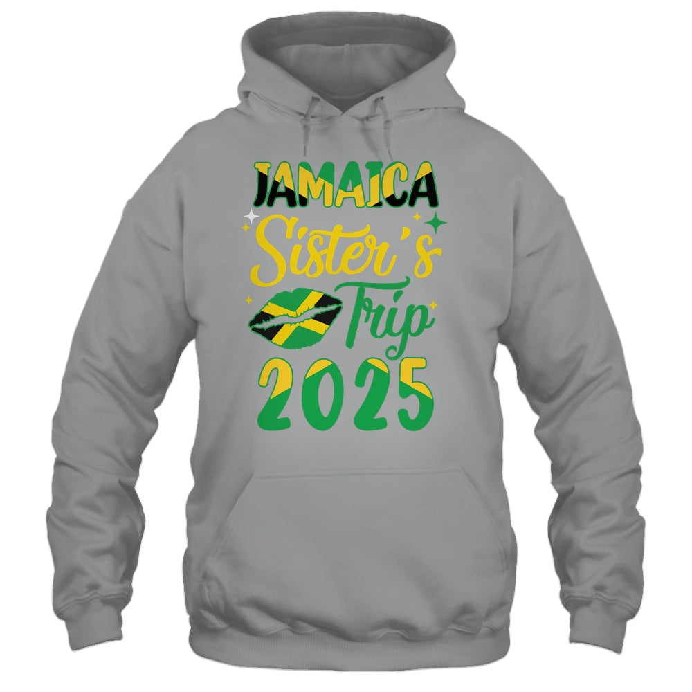 Jamaica 2025 Sisters Trip With Jamaican Flag And Kiss Shirt & Tank Top | siriusteestore