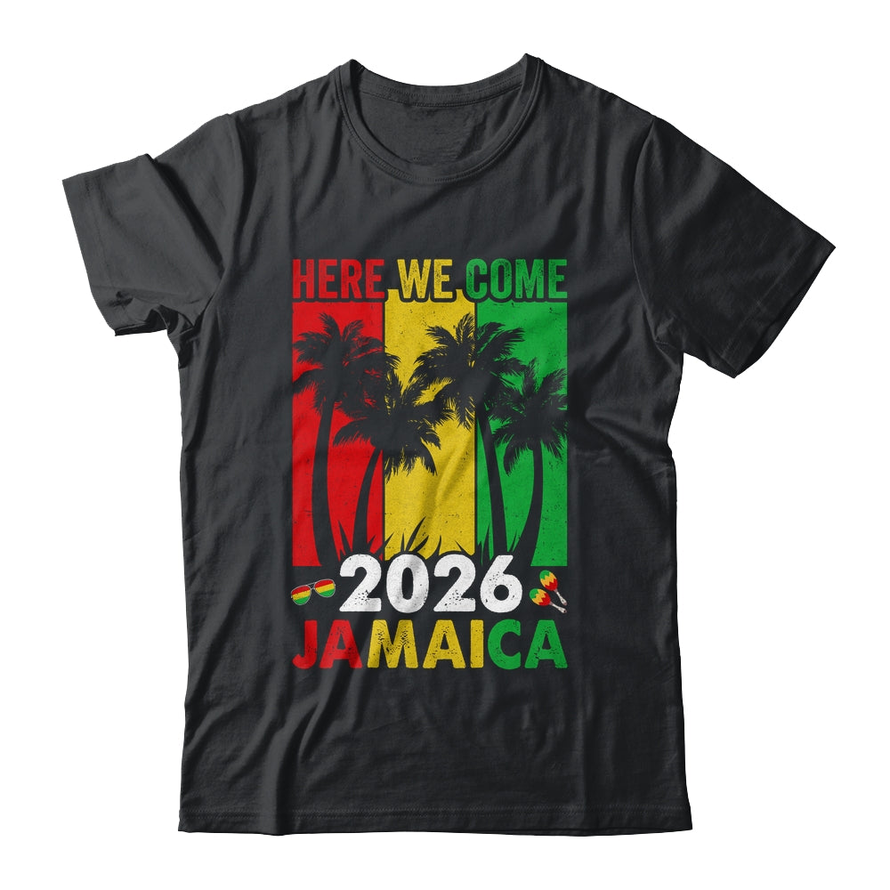 Jamaica 2026 Here We Come Matching Family Vacation Trip Shirt & Tank Top | siriusteestore