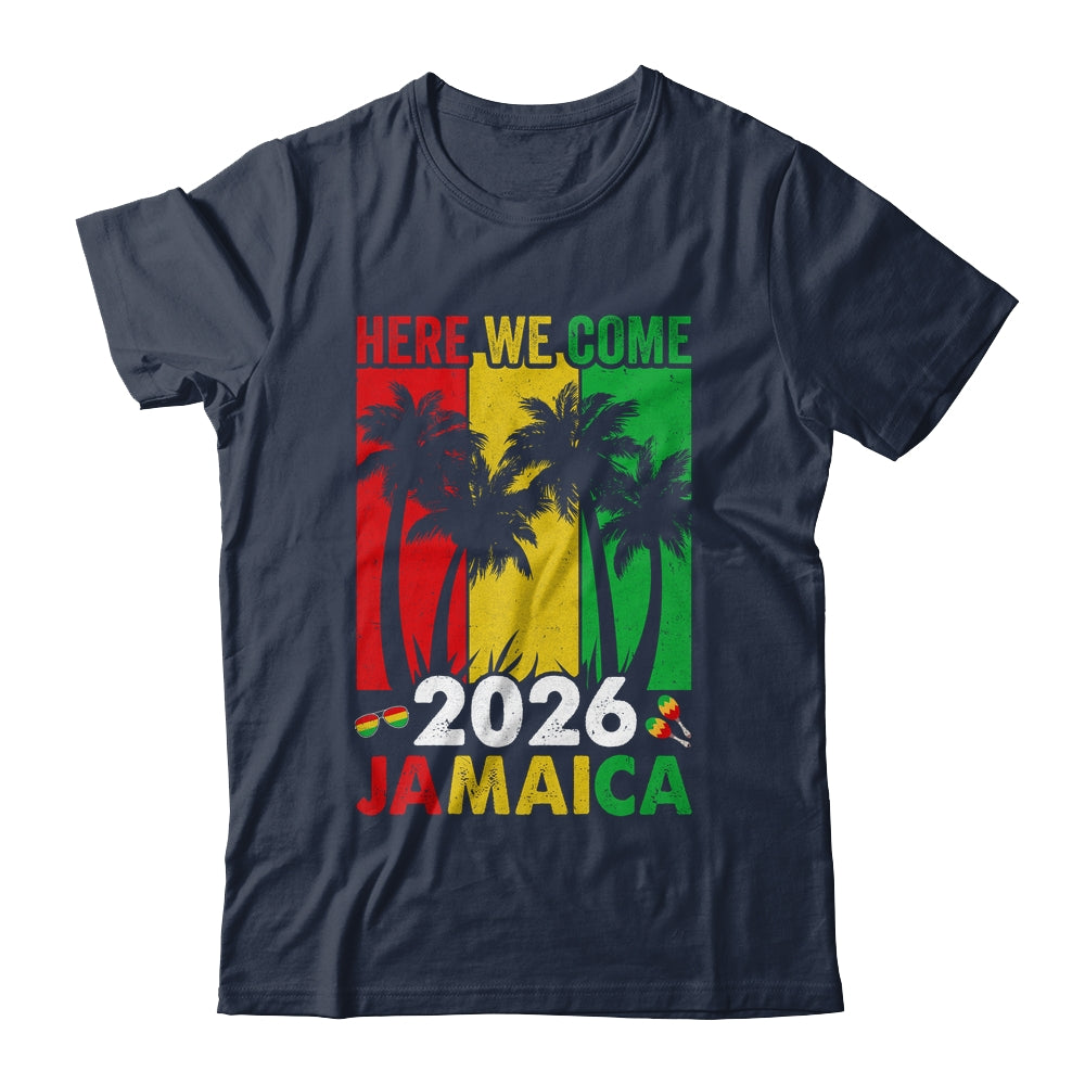 Jamaica 2026 Here We Come Matching Family Vacation Trip Shirt & Tank Top | siriusteestore
