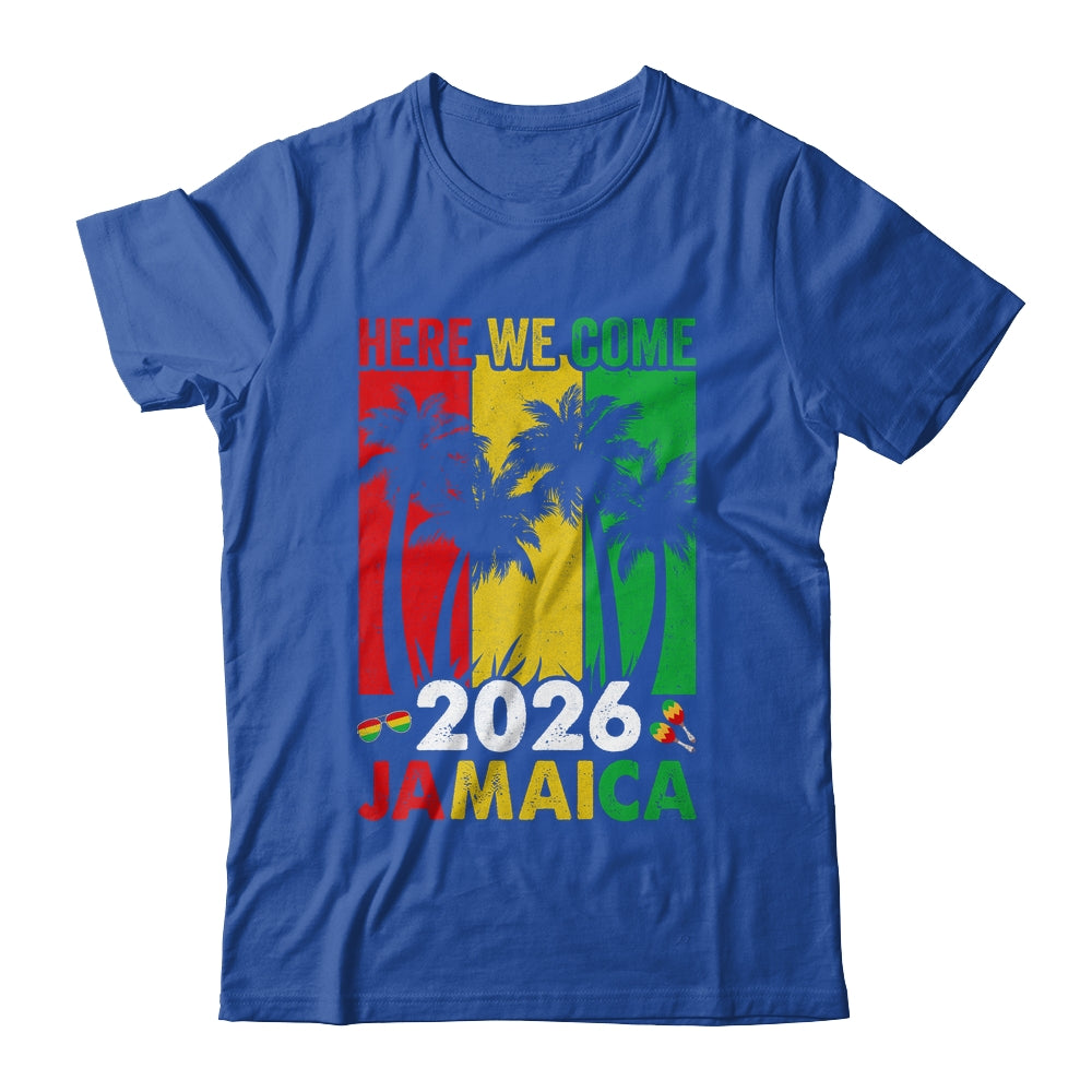 Jamaica 2026 Here We Come Matching Family Vacation Trip Shirt & Tank Top | siriusteestore