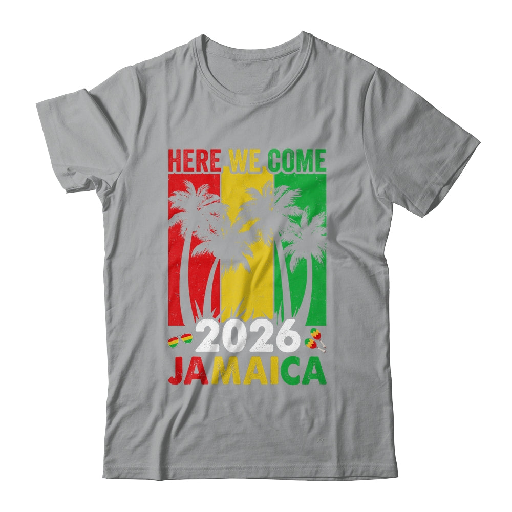 Jamaica 2026 Here We Come Matching Family Vacation Trip Shirt & Tank Top | siriusteestore