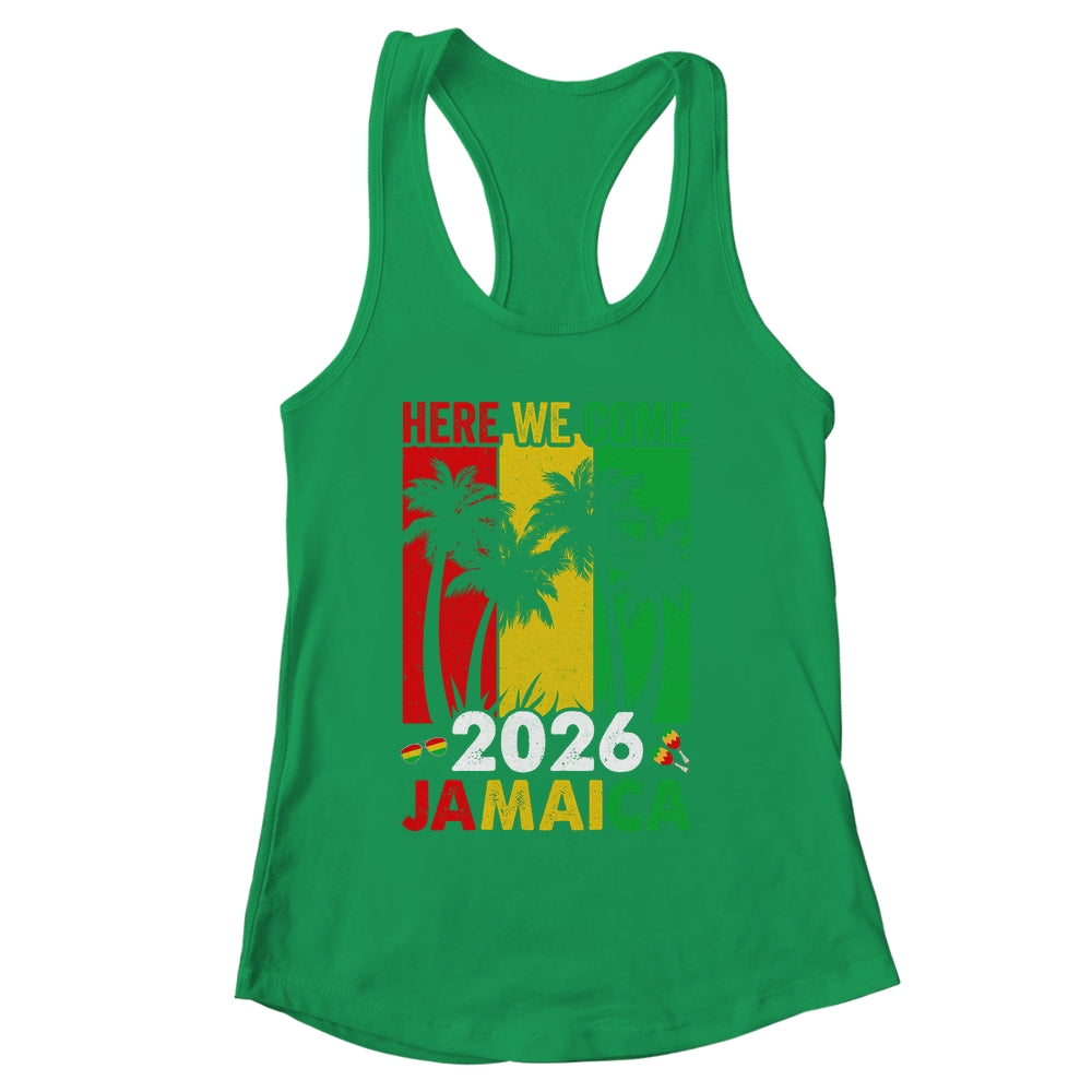 Jamaica 2026 Here We Come Matching Family Vacation Trip Shirt & Tank Top | siriusteestore