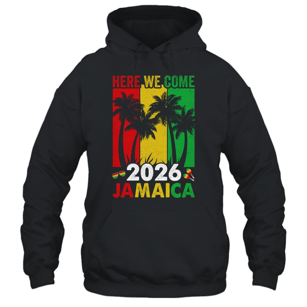 Jamaica 2026 Here We Come Matching Family Vacation Trip Shirt & Tank Top | siriusteestore