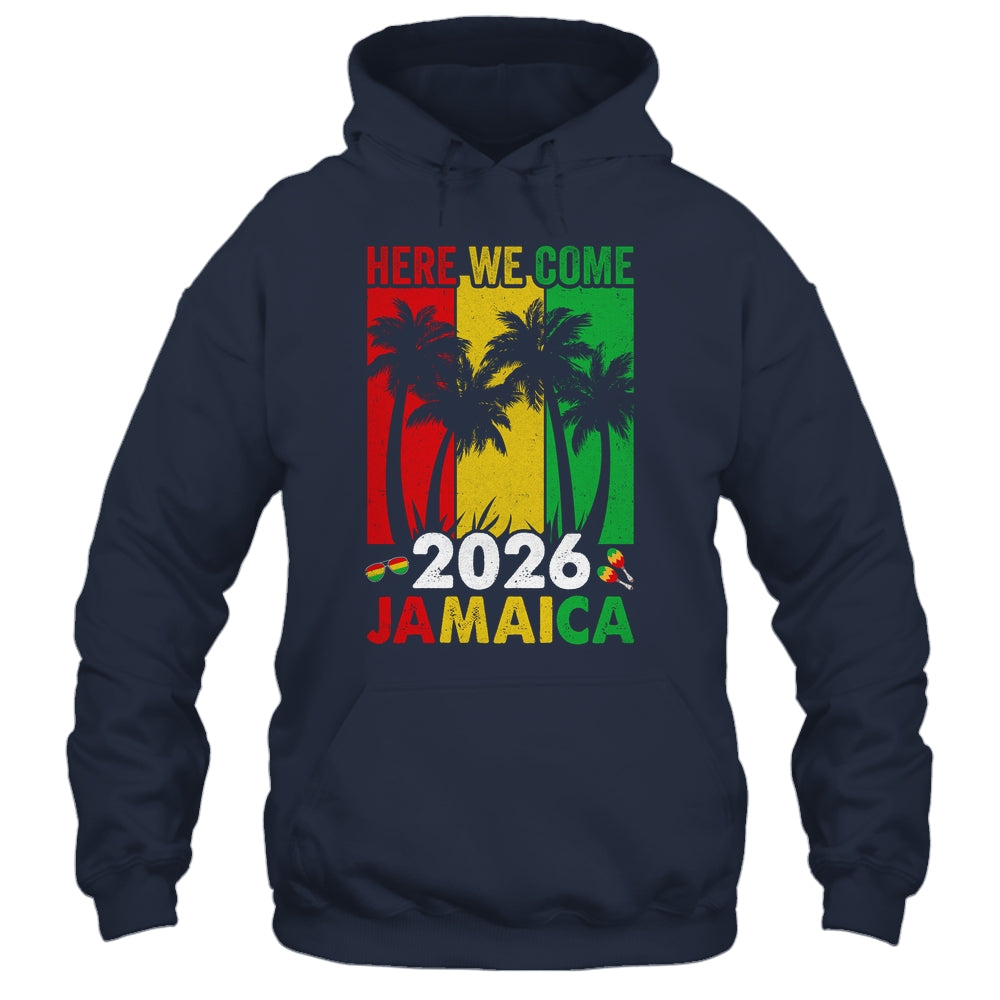 Jamaica 2026 Here We Come Matching Family Vacation Trip Shirt & Tank Top | siriusteestore