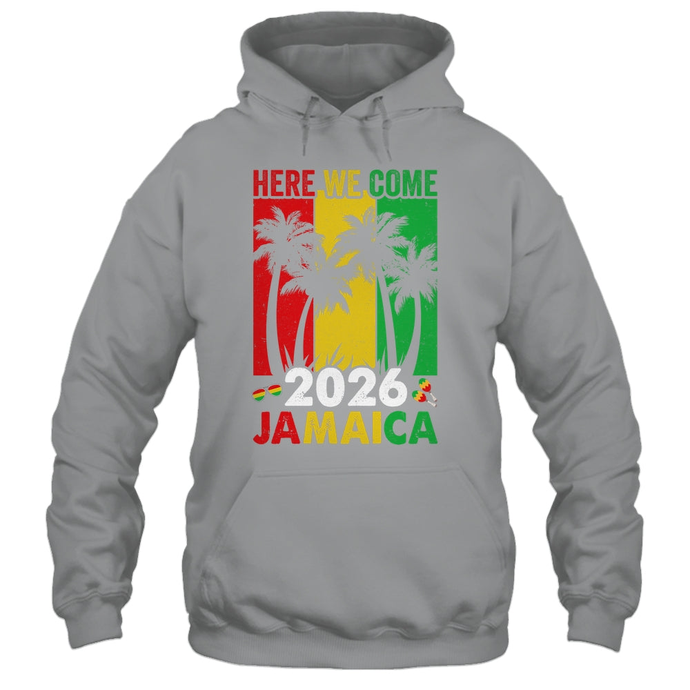 Jamaica 2026 Here We Come Matching Family Vacation Trip Shirt & Tank Top | siriusteestore