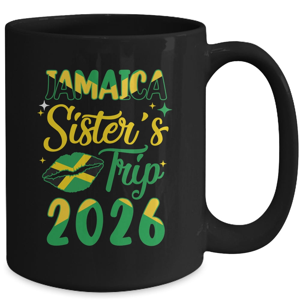 Jamaica 2026 Sisters Trip With Jamaican Flag And Kiss Mug | siriusteestore