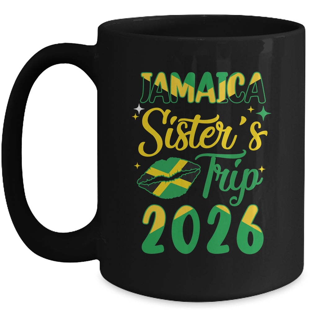 Jamaica 2026 Sisters Trip With Jamaican Flag And Kiss Mug | siriusteestore