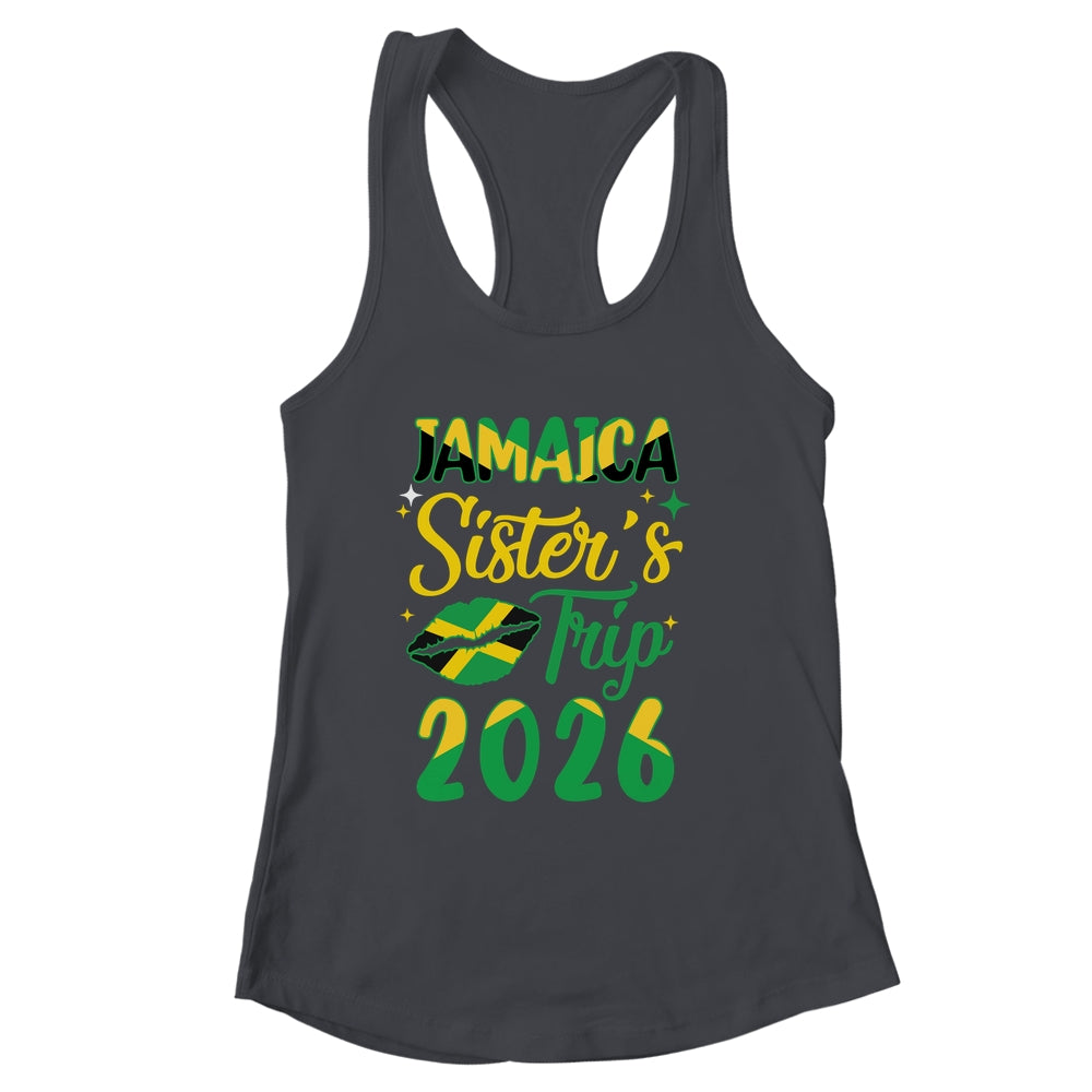 Jamaica 2026 Sisters Trip With Jamaican Flag And Kiss Shirt & Tank Top | siriusteestore