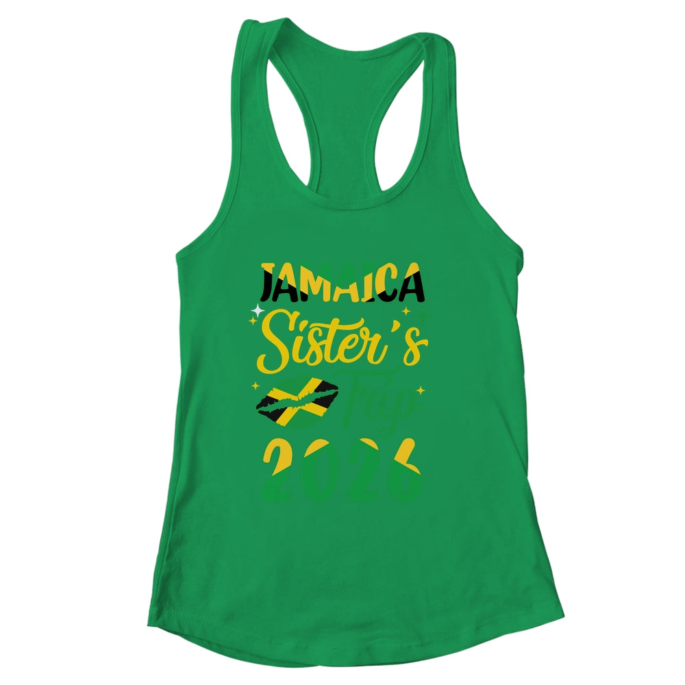 Jamaica 2026 Sisters Trip With Jamaican Flag And Kiss Shirt & Tank Top | siriusteestore
