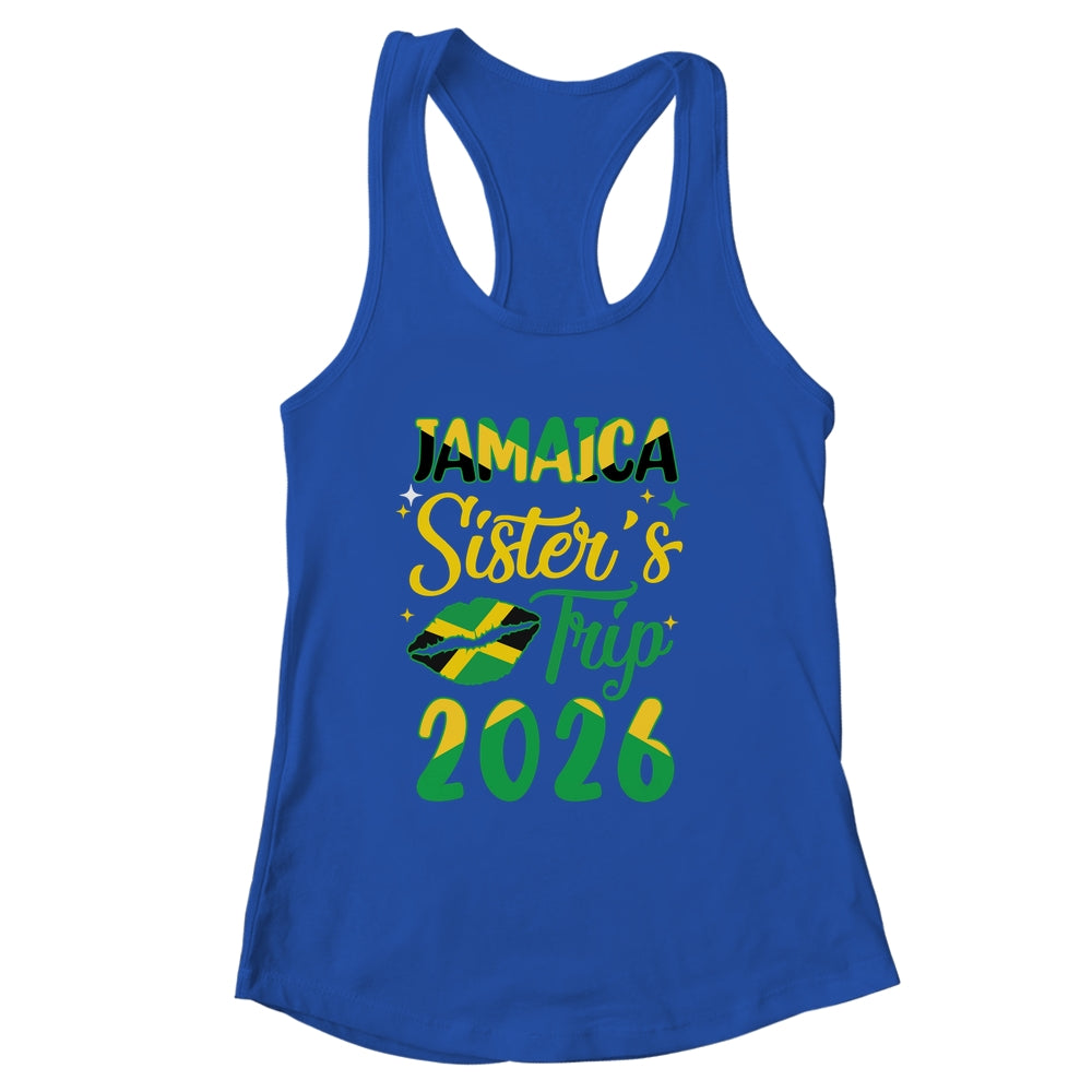 Jamaica 2026 Sisters Trip With Jamaican Flag And Kiss Shirt & Tank Top | siriusteestore