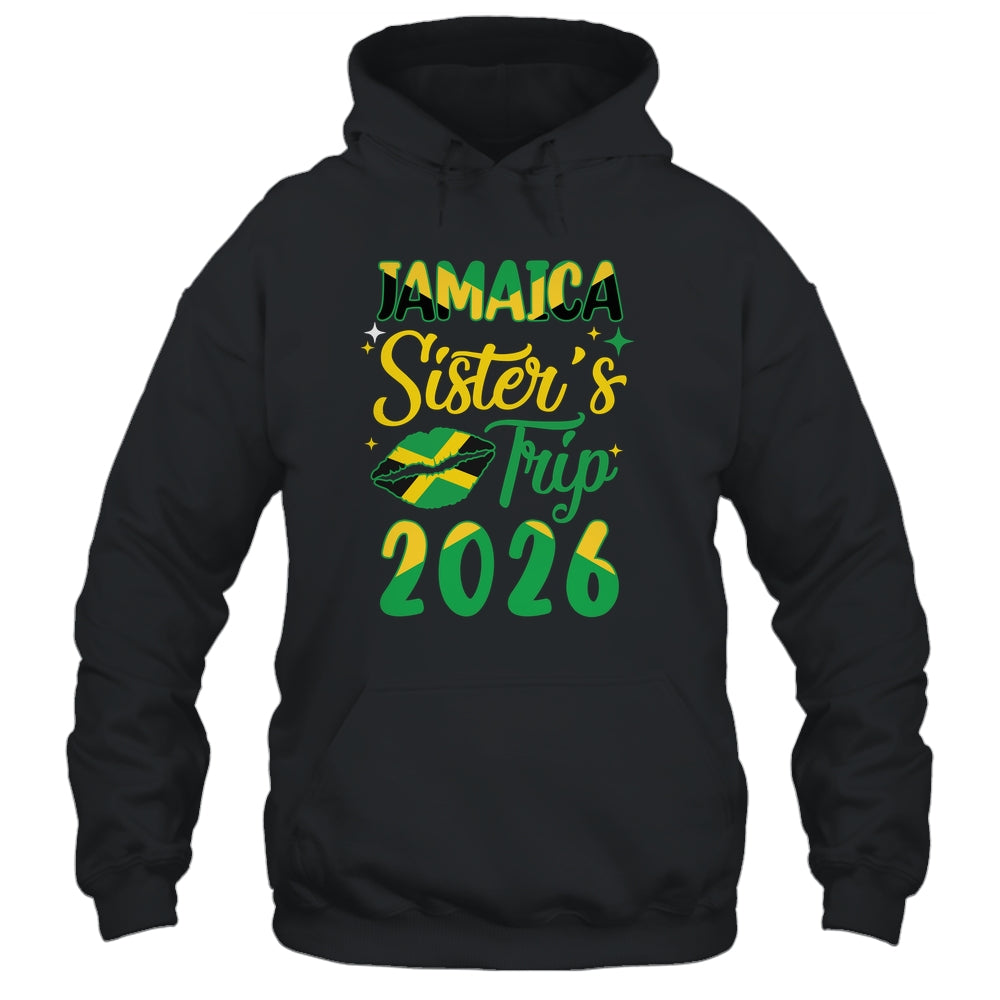 Jamaica 2026 Sisters Trip With Jamaican Flag And Kiss Shirt & Tank Top | siriusteestore