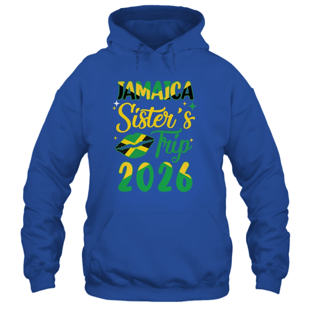 Jamaica 2026 Sisters Trip With Jamaican Flag And Kiss Shirt & Tank Top | siriusteestore