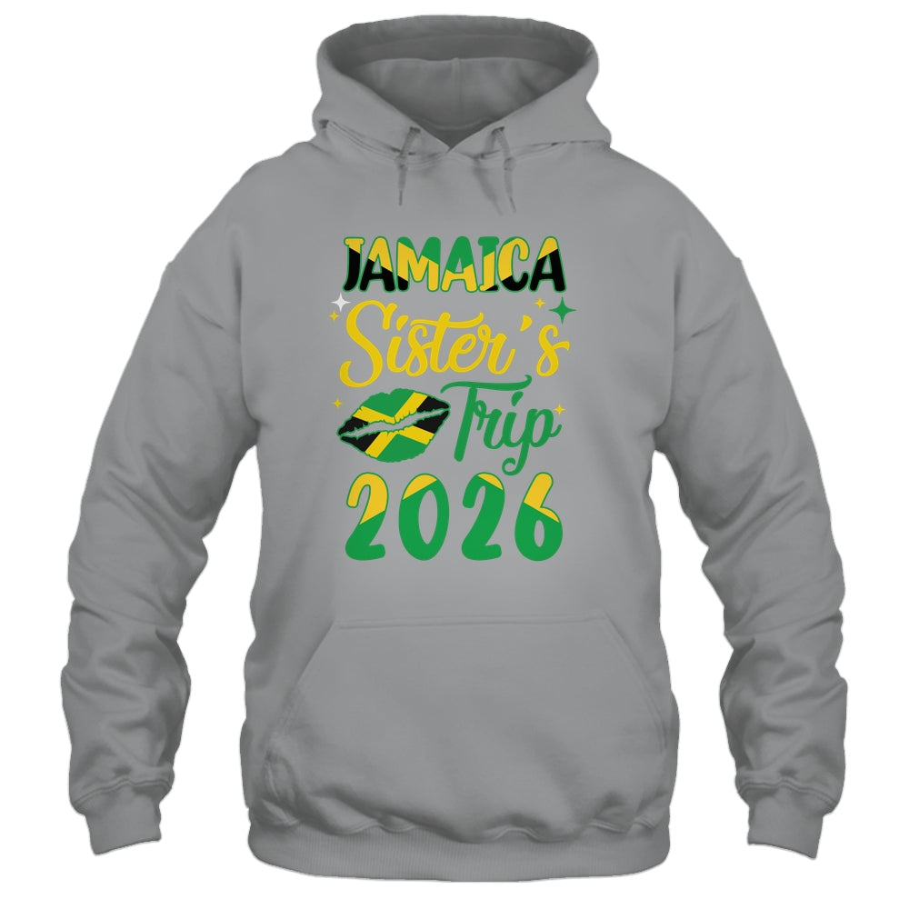 Jamaica 2026 Sisters Trip With Jamaican Flag And Kiss Shirt & Tank Top | siriusteestore