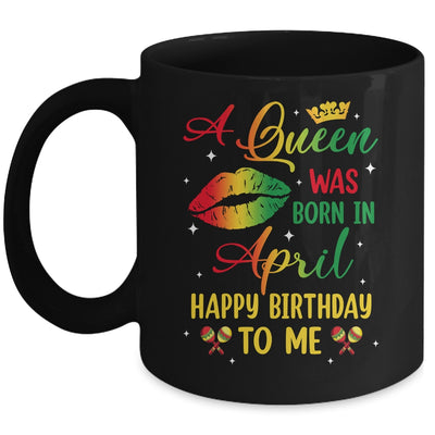Jamaica Birthday Girl Party A Queen Was Born In April Mug | siriusteestore